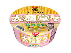 日清食品 太麺堂々 鶏炊き塩 商品写真