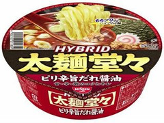 日清食品 HYBRID太麺堂々 ピリ辛旨だれ醤油 商品写真