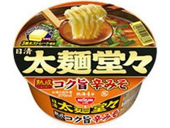 日清食品 太麺堂々 熟成コク旨辛みそ 商品写真