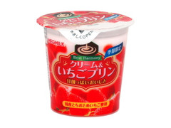 メグミルク クリーム＆いちごプリン カップ130g