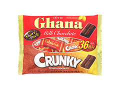 ガーナミルクチョコレート＆クランキーチョコレート シェアパック 袋36枚