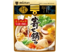 ミツカン 〆まで美味しい 寄せ鍋つゆミニパック 袋32g×4