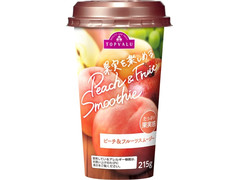 トップバリュ 果実を楽しめる Peach＆Fruit Smoothie