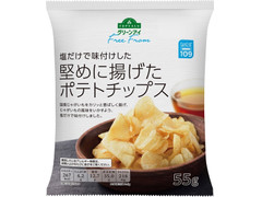 トップバリュ グリーンアイ Free From 塩だけで味付けした堅めに揚げたポテトチップス 商品写真