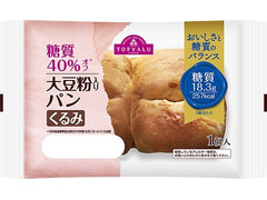 トップバリュ 糖質40％オフ 大豆粉入りパン くるみ 商品写真