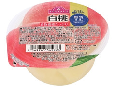 トップバリュ おいしさと糖質のバランス 白桃ゼリー カップ180g