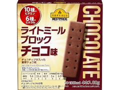 トップバリュ ベストプライス ライトミール ブロック チョコ味 箱4本