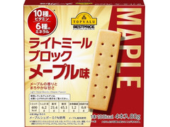 トップバリュ ベストプライス ライトミール ブロック メープル味