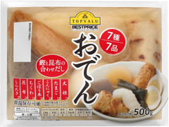 トップバリュ ベストプライス 7種7品 おでん 鰹と昆布の合わせだし 商品写真