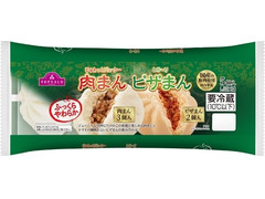 トップバリュ ふっくらやわらか じゅわっとジューシー 肉まん とろ～り ピザまん