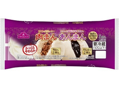 トップバリュ ふっくらやわらか じゅわっとジューシー 肉まん とろっと濃厚な中華ごまあん あんまん 商品写真