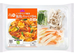 トップバリュ CooKit ピリ辛キムチ風味 豚肉とキャベツ炒め まるごと献立キット 商品写真