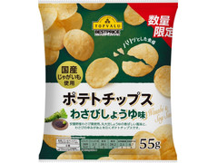 トップバリュ ベストプライス ポテトチップス わさびしょうゆ味