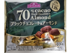 トップバリュ 70％カカオブラックチョコレート＆アーモンド 商品写真