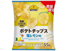 トップバリュ ベストプライス ポテトチップス 塩レモン味