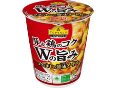 イオン トップバリュ ベストプライス 豚＆鶏のコク Wの旨み コクとキレの醤油ヌードル 商品写真