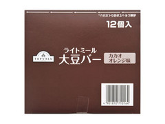 トップバリュ ライトミール大豆バー カカオオレンジ味 箱12本