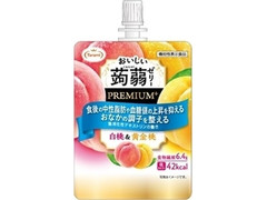 たらみ おいしい蒟蒻ゼリー PREMIUM＋ 白桃＆黄金桃 商品写真