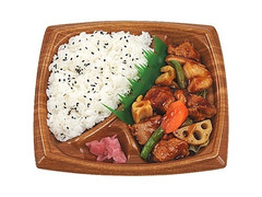 ミニストップ 鶏肉と野菜の黒酢あん弁当 商品写真