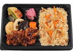 ミニストップ 炙り鶏照焼きと煮物弁当 きのこごはん 商品写真