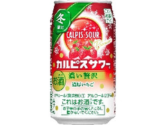 カルピスサワー 濃い贅沢 濃厚いちご 缶350ml