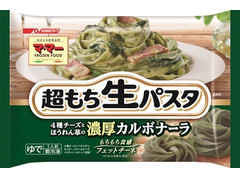 マ・マー 超もち生パスタ 4種チーズとほうれん草の濃厚カルボナーラ