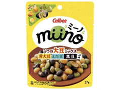 カルビー miino3つの大豆ミックス 黄大豆えだ豆黒豆 しお味