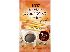 UCC おいしいカフェインレスコーヒー スティック 商品写真