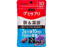 UHA味覚糖 グミサプリ 鉄＆葉酸 20粒