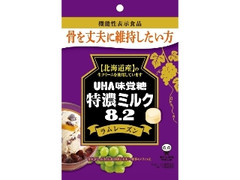 UHA味覚糖 特濃ミルク8.2 ラムレーズン 袋93g