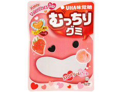 UHA味覚糖 むっちりグミ バレンタインストロベリー＆ピーチ 商品写真