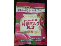 UHA味覚糖 特濃ミルク8.2 白桃 袋84g