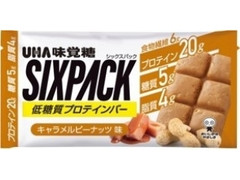 UHA味覚糖 SIXPACK プロテインバー キャラメルピーナッツ味 袋40g