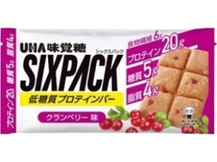 UHA味覚糖 SIXPACK プロテインバー クランベリー味 袋40g