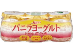 日本ルナ バニラヨーグルト 信州産 黄金桃 カップ100g×3