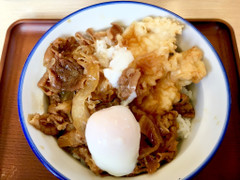 さん天 鶏天牛すき月見丼 商品写真