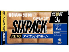 ユーハ味覚糖 SIXPACKケトプロテインバー キャラメル味 商品写真