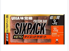 ユーハ味覚糖 SIXPACK KETO ダイエットサポートプロテインバー チョコナッツ味 ケトジェニック