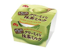 森永製菓 とろふわプリン クリーミィな抹茶ミルク 商品写真