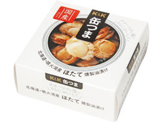 K＆K 缶つま 北海道・噴火湾産ほたて燻製油漬 商品写真