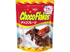 チョコフレーク 袋80g 牛乳をかけてもおいしいパッケージ