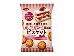 シスコ 香ばしく焼き上げた いちごミルフィーユ風味のビスケット 袋110g