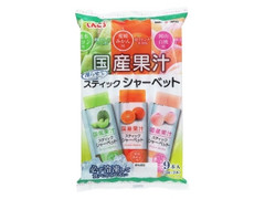 しんこう 凍らせてスティックシャーベット メロン みかん 白桃 商品写真