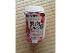 タカナシ 生クリーム仕立て 果肉とミルク 苺果肉入りミルク 商品写真