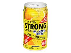 サンガリア ストロングチューハイタイムゼロ レモン 缶340ml