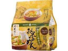 和だしを味わうお米のめん 鶏のうまみ効いた野菜だし 袋5食