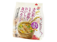 ひかり味噌 玄米と5種の穀物をおいしく食べるスープ 和風豆乳仕立て