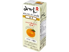 毎日牛乳 みかんストレートジュース100％ パック200ml