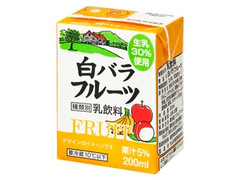 大山乳業 白バラフルーツ パック200ml