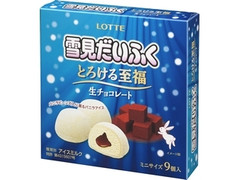 ロッテ 雪見だいふく とろける至福 生チョコレート 箱27ml×9